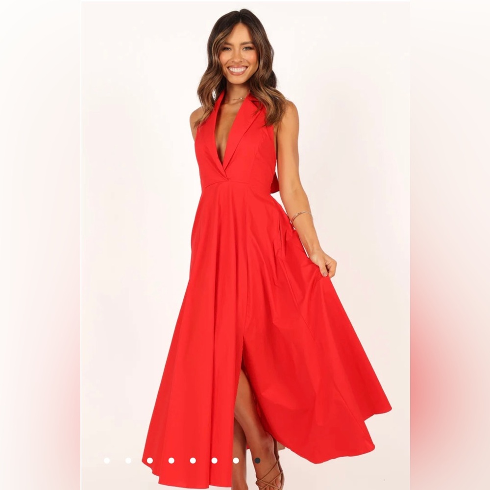 DITA HALTERNECK MIDI
DRESS - TOMATO